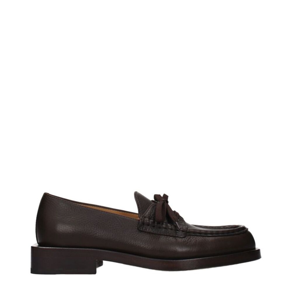 Jacquemus Brown Leather Slip-On Men's Loafers